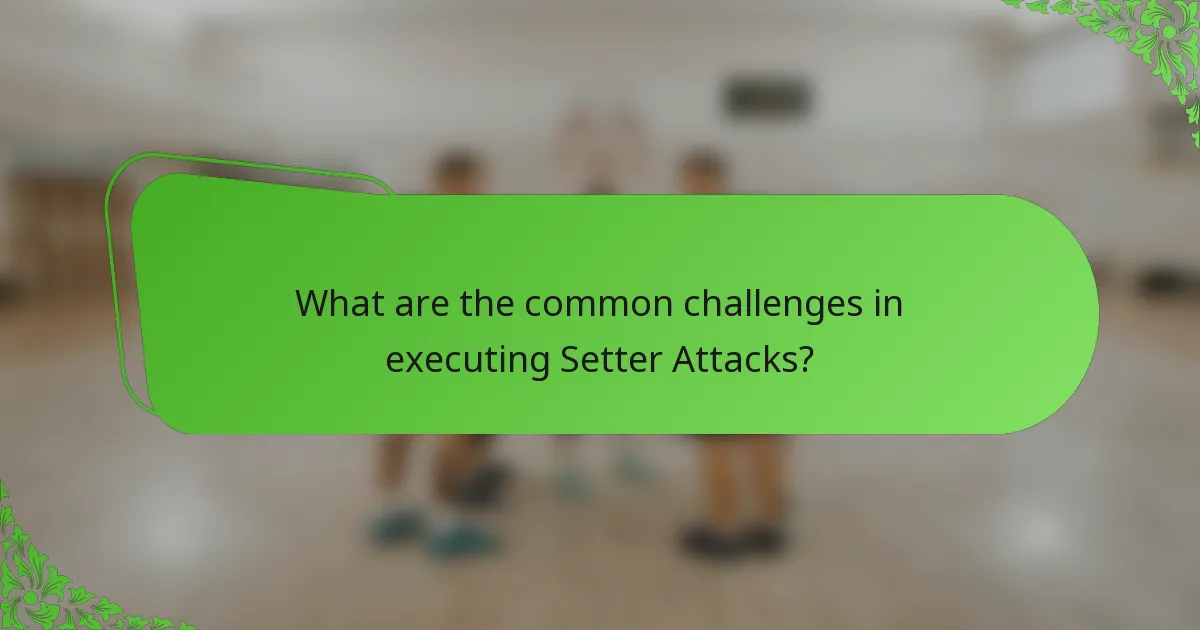 What are the common challenges in executing Setter Attacks?